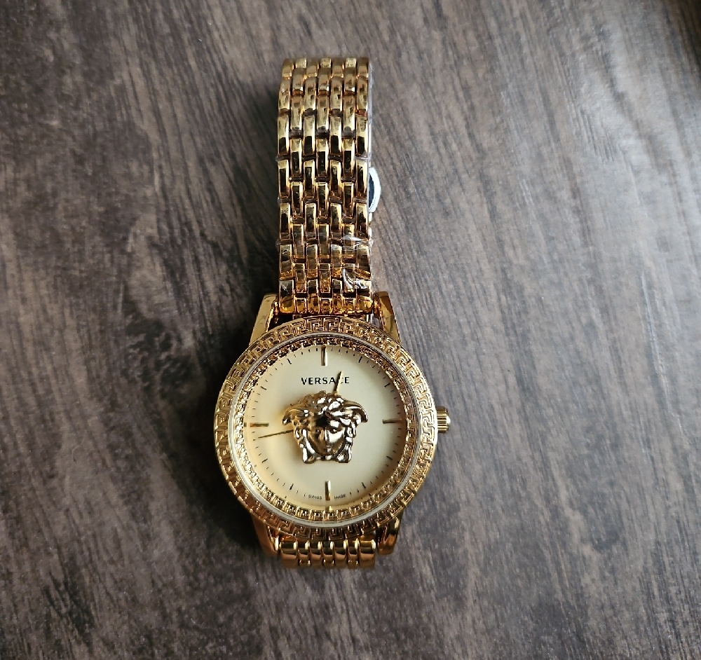 Versace Gold Watch with Medusa Dial